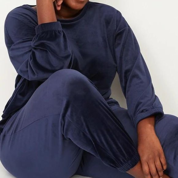 Old Navy High-Waisted Luxe Velvet Jogger Sweatpants for Women New - Picture 3 of 4